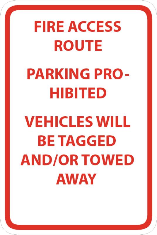 Parking and Regulation Signs 12x18